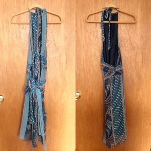 Vtg BCBG Max Azria Silk Mixed Print, Large